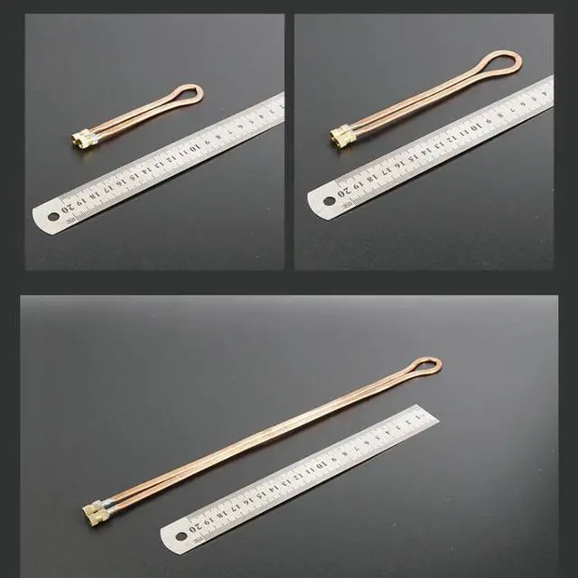 Alt view image 2 of 5 - water cooling set 4*3 copper flat loop tube soft and easy to bend manual DIY modified joint copper tube