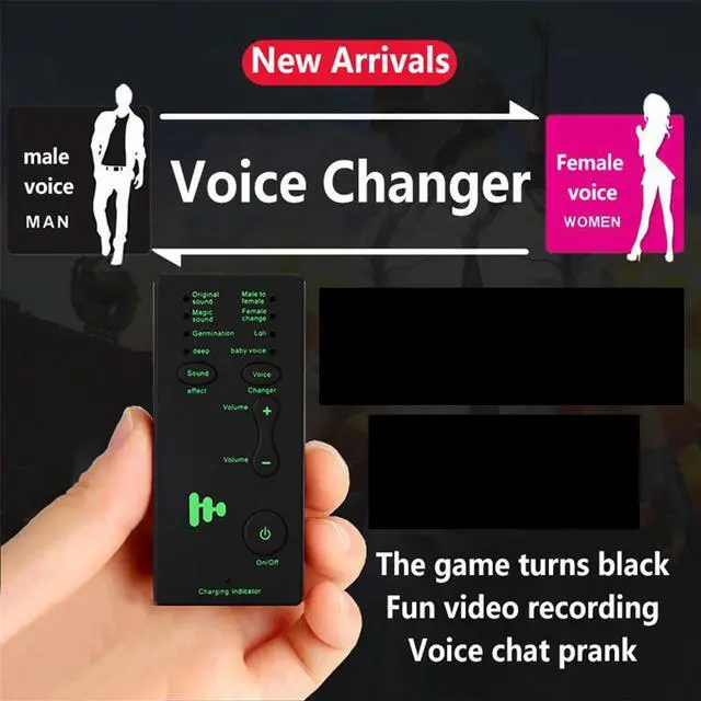 Alt view image 5 of 5 - Voice Changer Microphone Disguiser 4 Voice Changing Modes Male/Female/Loli/Baby Voice For PC Phone Sound Card Changer