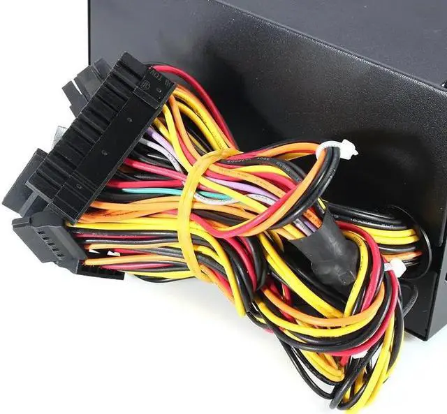 Alt view image 4 of 5 - 600W Quiet 120mm Fan ATX 12V 4/8-pin PC Power Supply Modular SLI  Illuminated Fan for High-end ComputerConfiguration PC