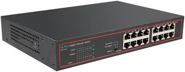 Alt view image 2 of 5 - high-performance low-cost 16 port Network Gigabit Switch