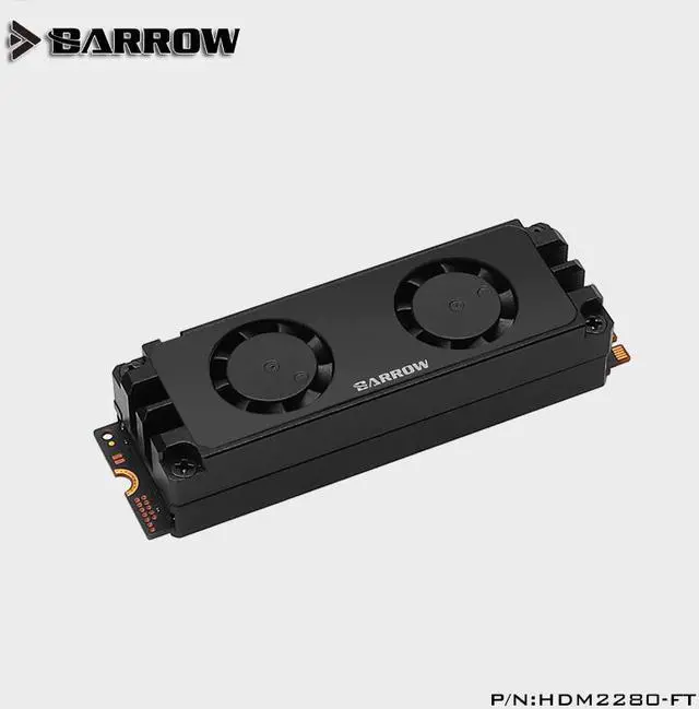 Alt view image 5 of 5 - 2280 22110 PCIE SATA support multi specification M.2 Hard Disk Dual Fan Heat Sink Cooling radiator HDM2280-FT