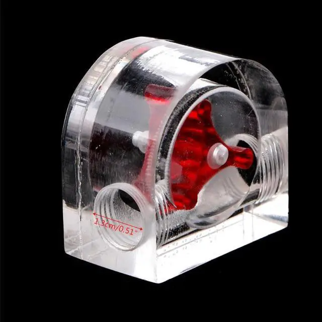Alt view image 5 of 5 - PC Water Cooling System Water Flow Meter Speedometer Waterproof Sealing