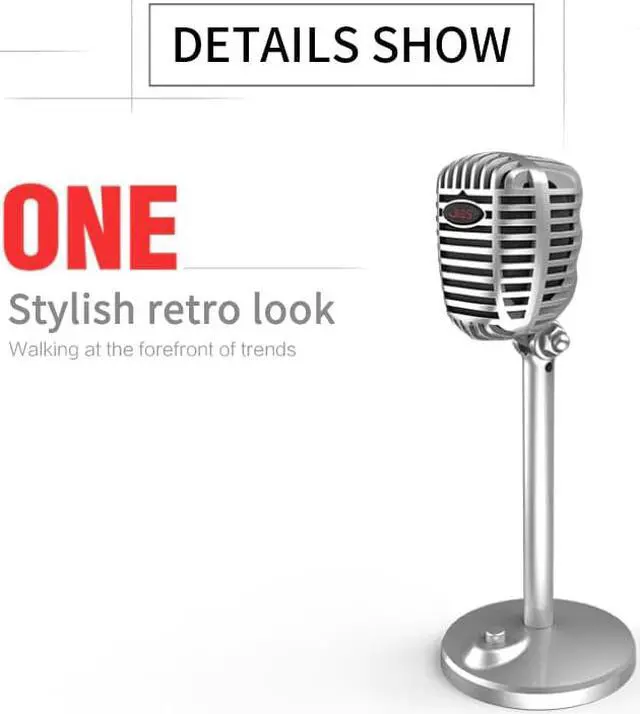 Alt view image 4 of 5 - Microphone Computer USB Port Studio Microphone For Pc Sound Card Professional Karaoke Microphones Live Recording