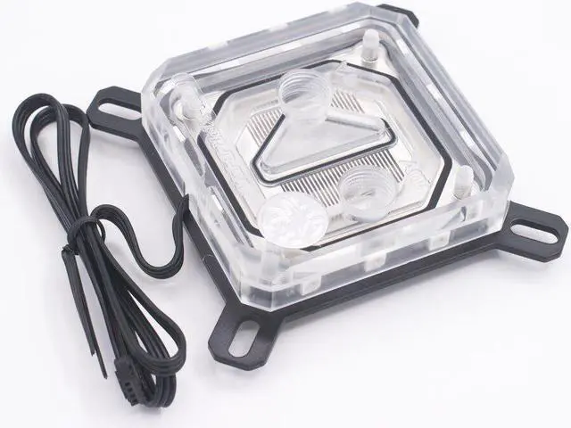 Alt view image 5 of 5 - Water Cooling Kit for  CPU 120mm Copper Radiator 5v RBW RGB Led