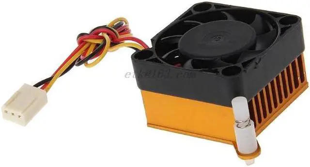 Alt view image 3 of 5 - Northbridge Chipset Aluminium Cooler Heatsink 40mm Fan For 3D Printer Cooling
