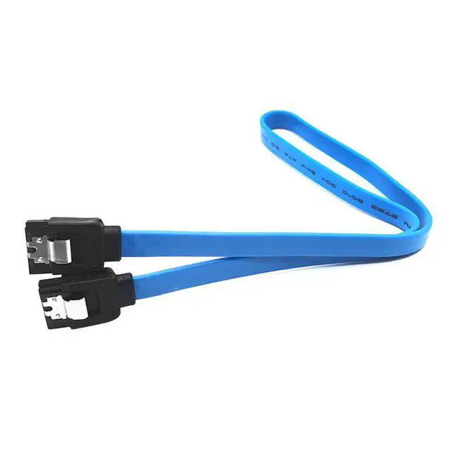 Alt view image 5 of 5 - Disk SSD adapter HDD cable SATA 3 6GB High Quality Locking Black Serial ATA HDD SSD Data Cable Lead Computer Cable 50cm