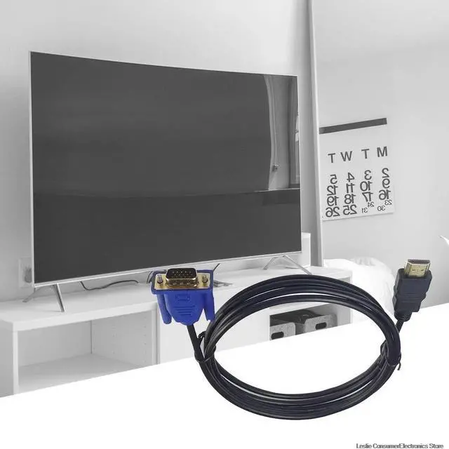 Alt view image 5 of 5 - 1/1.8/3/5M Hdmi Kabel Hdmi Naar Vga Hd Met Audio Adapter Kabel Hdmi Naar Vga Kabel dropshipping