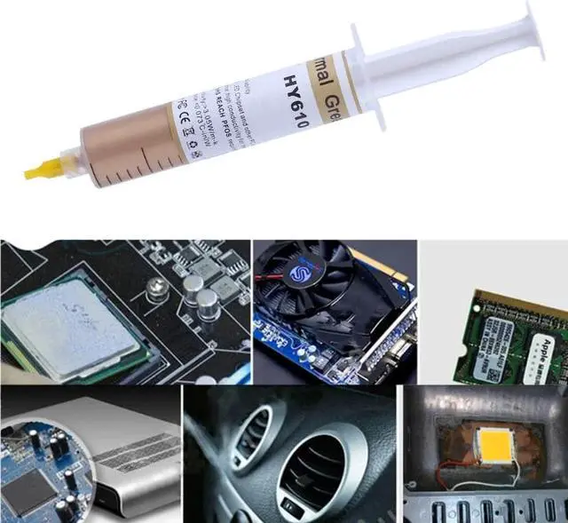 Alt view image 5 of 5 - 30G HY610-TU20 Thermal Grease CPU Electronics Heatsink Cooling Compound Paste 95AD