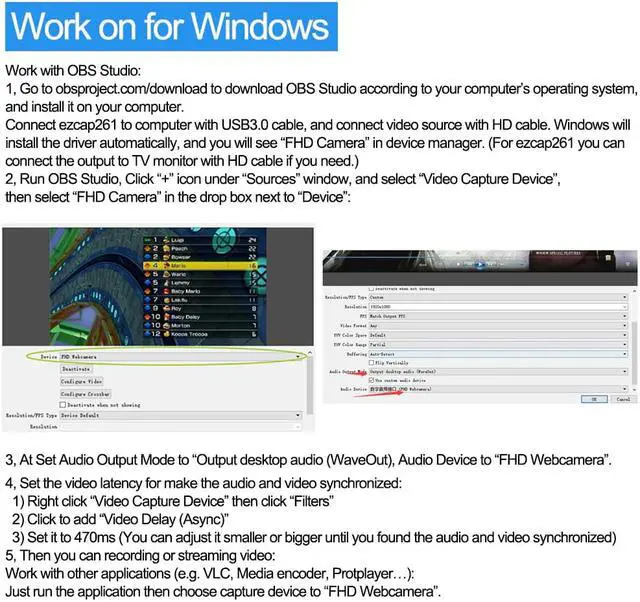 Alt view image 4 of 5 - 261  USB 3.0 hd Video Game Capture 1080P Video Converter Live Sreaming Plug and Play hd Input Output for XBOX One PS4