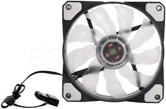 Main image of 3-Pin/4-Pin 120mm PWM PC Computer Case CPU Cooler Cooling Fan with LED Light New Design