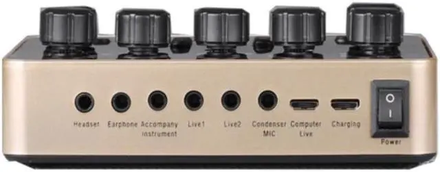 Alt view image 3 of 5 - Sound Card for Headset Mic Mobile Phone Computer USB Port Recording Mixer for Live Broadcast K Song
