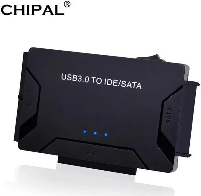 Main image of 3 in 1 SATA to USB IDE Adapter USB 3.0 to SATA IDE ATA Data Converter for PC Computer 2.5" 3.5" SSD HDD + Power Cable