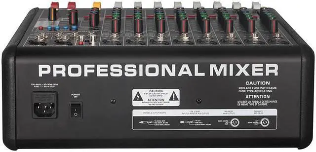 Alt view image 3 of 5 - 8 Channel Microphone Digital Sound Mixing Amplifier Console Professional Karaoke Audio Mixer With USB 48V Phantom Power