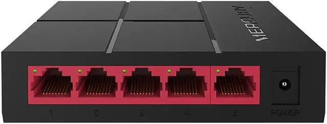 Alt view image 2 of 5 - 5 Port Gigabit Switch 10/100/1000Mbps RJ45 LAN Ethernet Fast Desktop Network Switching Hub Shunt With EU/US Power Adapter