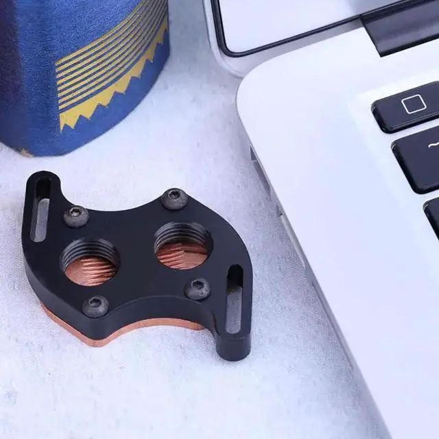Alt view image 3 of 5 - and South Bridge S Shape Waterblock G1/4 inch Copper Support 44-58mm Water Block with Mounting Screws Water Cooling