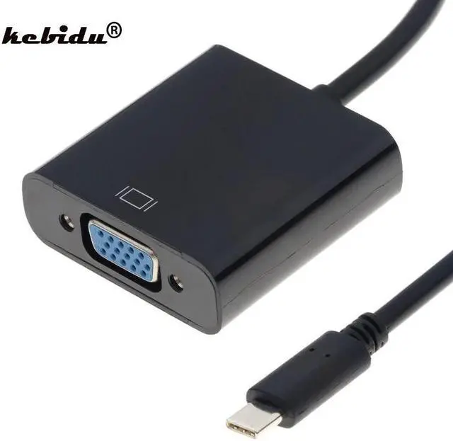 Main image of High Speed USB Type C To VGA USB3.1 Type-C Male To VGA Female Adapter Cable Converter for Macbook Chromebook Pixel Laptop