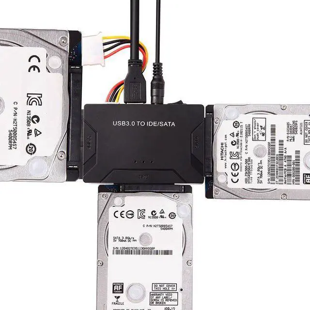 Alt view image 4 of 5 - Converter USB3.0 To SATA/IDE 2.5in 3.5in External Hard Disk Case Box Adapter Cable 5GBPS Highspeed For PC Laptop New