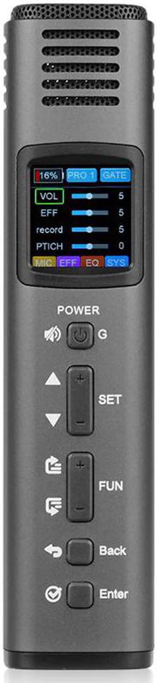 Main image of Multi-Functional DSP ligent Microphone Mobile Phone Microphone with USB Sound Card LCD Sn