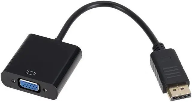 Alt view image 3 of 5 - To VGA Adapter Cables DP To VGA Converter Cables Male to Female Converter For PC Computer Laptop