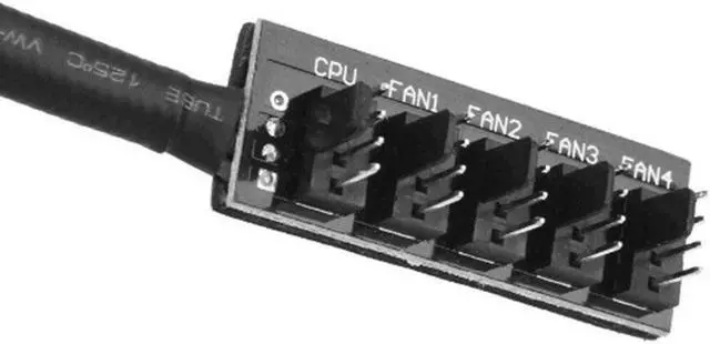 Alt view image 2 of 5 - 1 To 5 4-Pin TX4 PWM CPU Cooling Fan/Case Splitter Adapter Braided Power Cable Hub Splitter Adapter 39.5cm Z07 Drop Ship