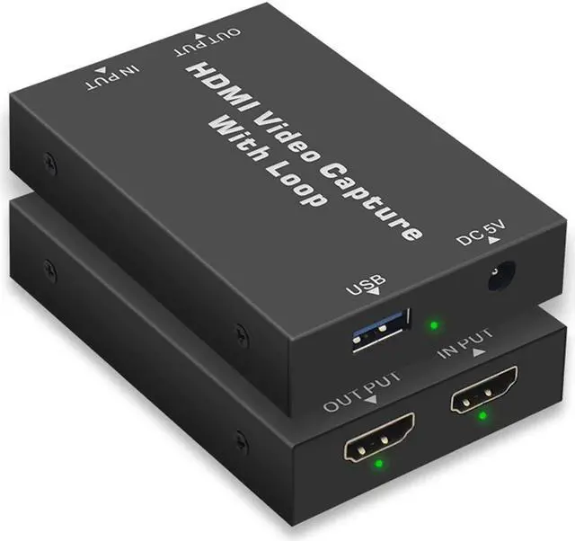 Alt view image 3 of 5 - 4K Video Capture Card with Local Loop Out for Game Recording Live Streaming Video Tuner Card Recorder Box HD Video