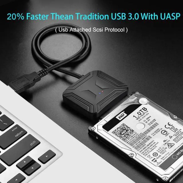 Alt view image 2 of 5 - 3.0 To Sata 3.5 2.5 Hard Drive Adapter Cable For SATA III SSD/HDD Up To 6 Gbps Transmission Speed UASP  For Samsung Seagate