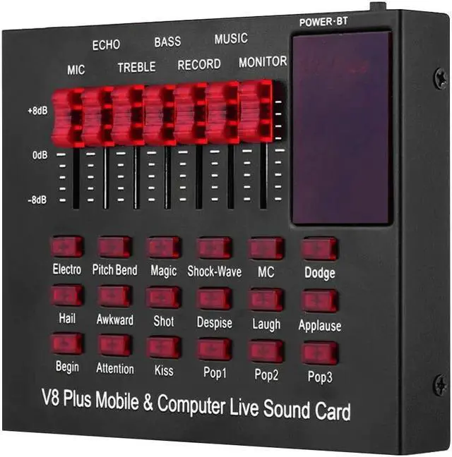 Main image of Plug Recording Karaoke Mobile Phone Universal Home Audio Microphone Singing External Computer PC Live Sound Card Broadcast