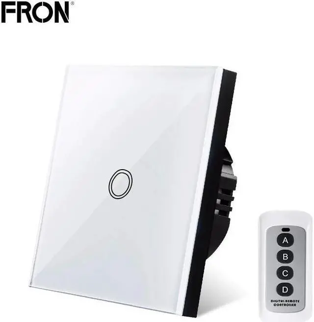 Main image of SwitchTouch switch,EU/UK Standard 1/2/3 Gang  RF433 Remote Control Wall Touch Switch, Home Wireless Remote Control