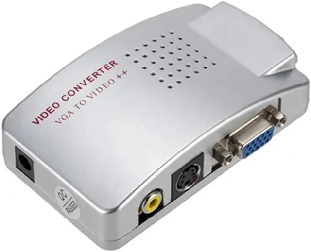 Alt view image 2 of 5 - Converter Box VGA to TV AV RCA Signal Adapter Converter Video Switch Box Composite Supports NTSC PAL for Computer