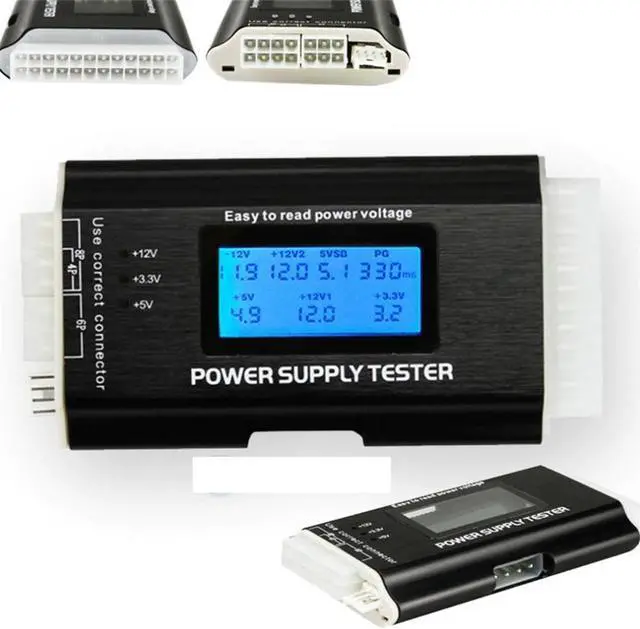 Main image of PC Power Supply Tester Checker 20/24 pin SATA HDD ATX BTX Meter LCD Hot Sale Drop Shipping