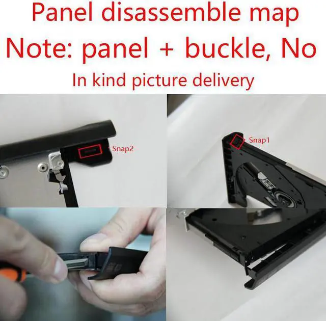 Alt view image 2 of 5 - 12.7mm 2nd Hard Drive SSD HDD Caddy for  Pavilion G4 G6 G7 replace UJ8B1 DS-8A5LH