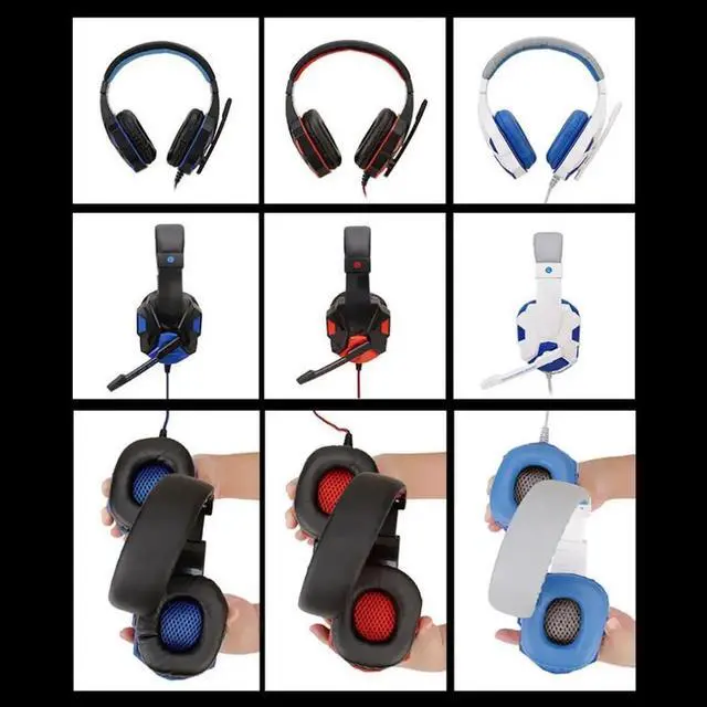Alt view image 4 of 5 - 3.5mm Gaming Headsets Camouflage HD Stereo No Noise Head-mounted Professional Gamer Headphones for PS4 PS3 Xbox Switch Computer