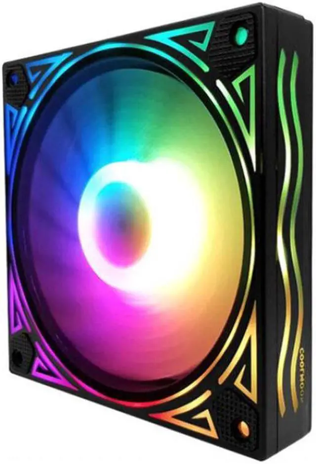 Alt view image 2 of 5 - wave RGB 120mm Cooling fan desktop 5V computer Case silent magic color changing fan Quiet IR Remote