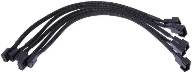 Alt view image 3 of 5 - 12 inch 5PCS 4 Pin PWM Connector Case Fan Extension Power Cable for Computer