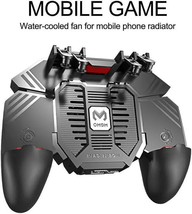 Main image of 6 Fingers Controller Gamepad Game Physical Compression Quick Shooting Joystick with Dual Fans for PUBG iOS Android