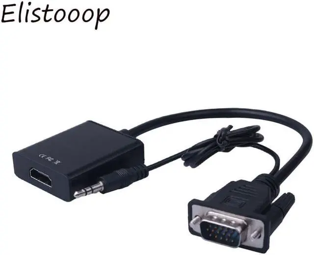 Main image of VGA TO MI Converter Male to Female VGA Cable Adapter With 3.5 mm Audio Output VGA to MI for PC laptop to TV Projector