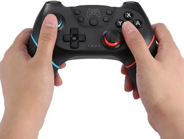 Alt view image 5 of 5 - Pro Game Console Gamepad Bluetooth Game joystick Controller 6-Axis Gyro Wireless Game pad for Nintendo Switch