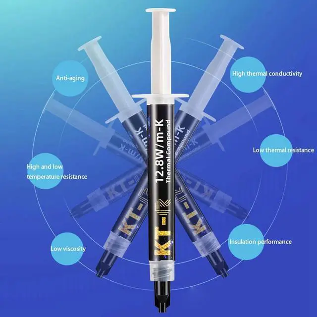 Alt view image 3 of 5 - KT-R Thermal Paste 12.8W High Thermal Conductivity Silicone Grease CPU Thermal Paste Computer Ie Chip Thermal Paste