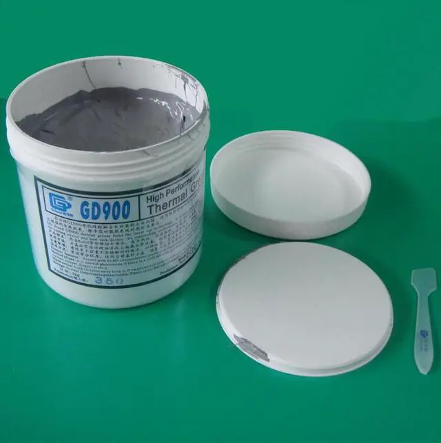Alt view image 2 of 5 - High-conductivity 900 thermal grease silicone cooling gel gray weight 1 kg barrel