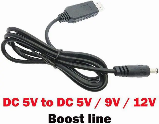 Main image of 2020 New USB Power Booster Wire DC 5V to DC 9V 12V Step up Cable Module Converter USB TO DC 5.5*2.1MM Male Plug Cable