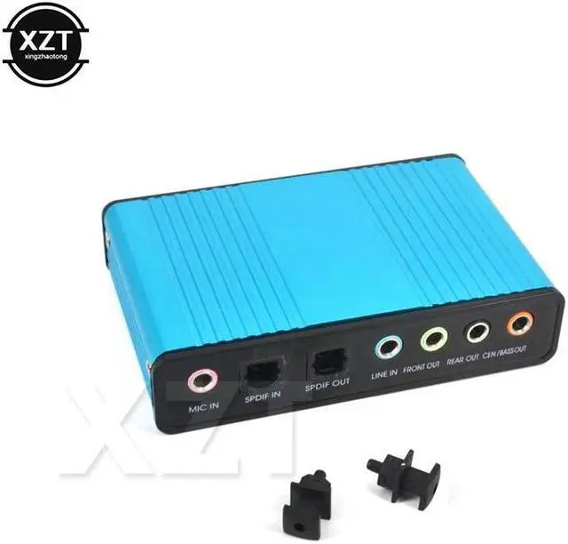 Alt view image 2 of 4 - External Sound Card 5.1 3.5mm Audio Interface 6 Channel CM6206 For Computer Notebook Laptop Mic