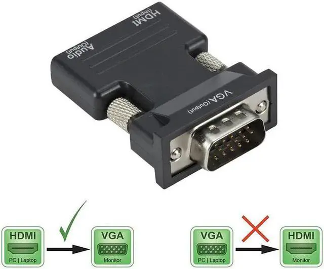 Main image of Female to VGA Male Converter with Audio Adapter Support 1080P Signal Output Convertor+Audio Cables  TO VGA Adapter