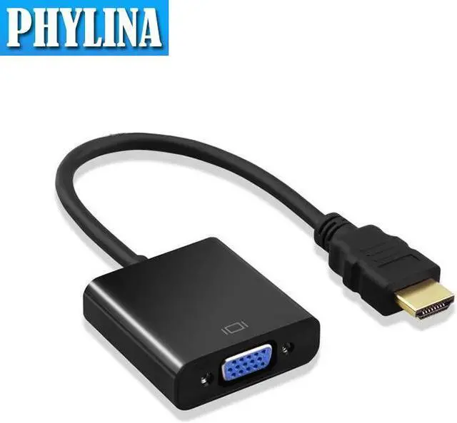 Alt view image 2 of 5 - 1PCS 1080P HDMI to VGA Adapter Digital to Analog Converter Cable with Audio For PS4 PC Laptop TV Box to Displayer HDTV 1080P