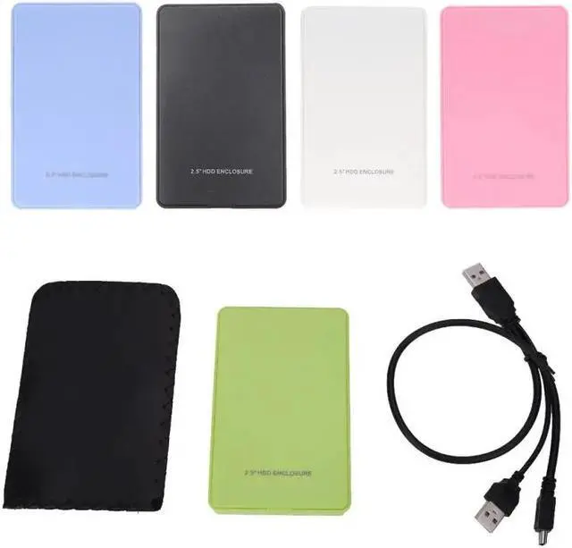 Alt view image 2 of 5 - 4 Colors 2.5 Inch SATA Hard Drive HD Enclosure For Hard Drive Disk USB 2.0 HDD Portable Case Portable Compatible