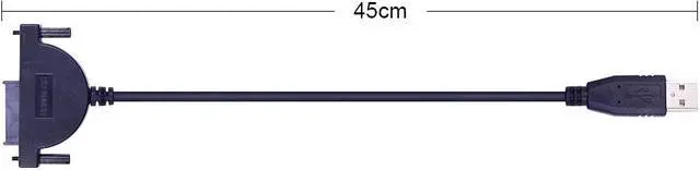 Alt view image 2 of 5 - LED Indicator USB 2.0 to 7+6 13Pin Mini SATA II Cable Adapter for Notebook CD-ROM DVD-ROM for HDD Caddy Slimline Drive