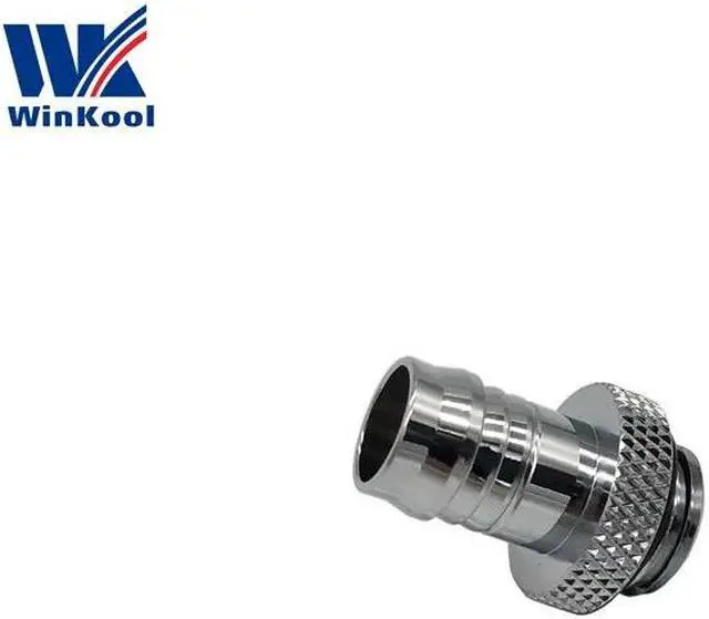 Alt view image 5 of 5 - 3/8" ID (9.5-10mm) Soft Tubing Pipe Barb Fittings Nozzle with G1/4" thread Silver Black
