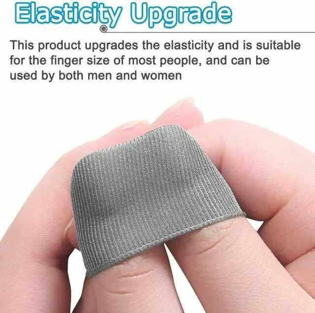 Alt view image 3 of 5 - 5Pcs Breathable Game Controller Finger Cover Sweat Proof Gaming Finger Gloves Ultra-Thin Hand-Stitching Sleeve For PUBG COD