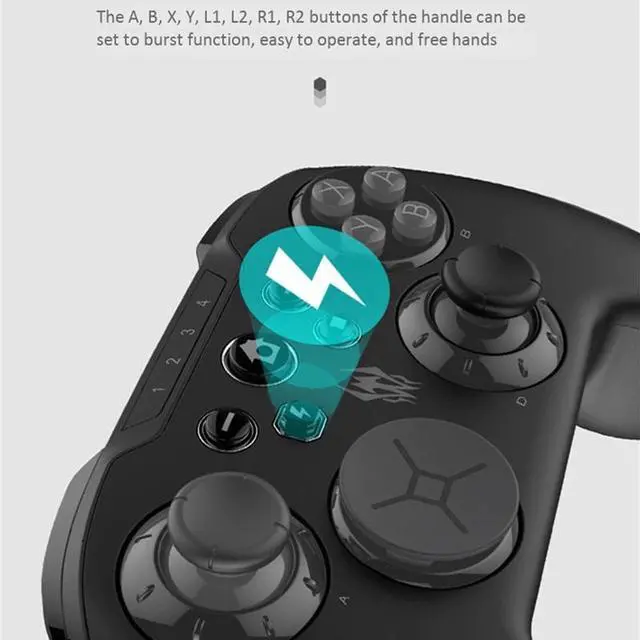 Alt view image 3 of 5 - Gamepad Bluetooth Game Controller for PC/Switch Built-in 6-Axis Somatosensory Gyroscope 650Mah