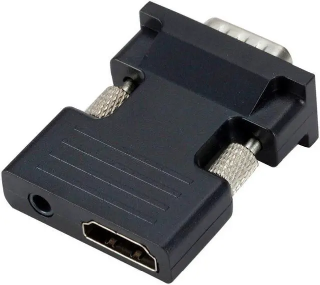 Alt view image 3 of 5 - Female to VGA Male Converter with Audio Adapter Support 1080P Signal Output for Multimedia  PC Laptop TV Monitor Projector