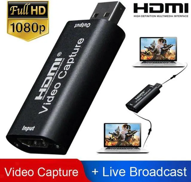 Main image of Video 1080P Capture Card HDMI to USB 2.0 Record via DSLR Camcorder Action Cam For Live Broadcasting